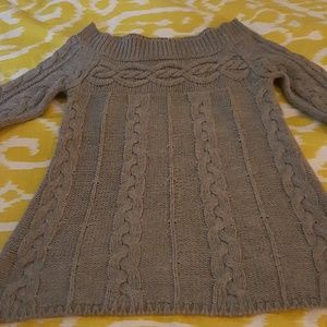 Cable knit sweater