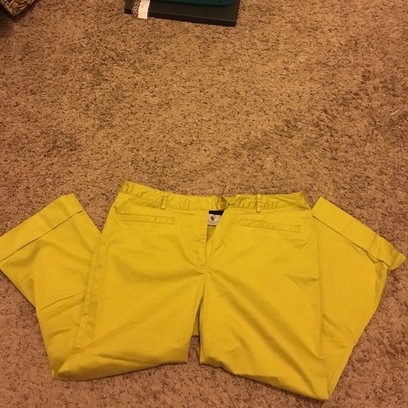 Worthington greenish/yellow business pants