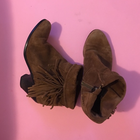 Sam Edelman Suede Fringe Booties