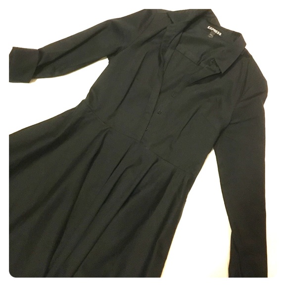 Express Black suit shirt dress