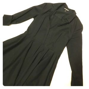 Express Black suit shirt dress