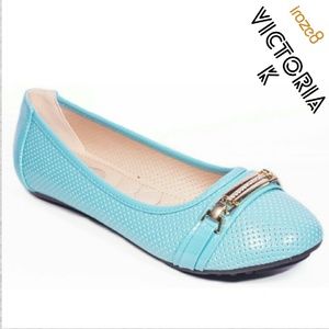 Women Bracelet Buckle Ballet Flats, b-2065, Sage