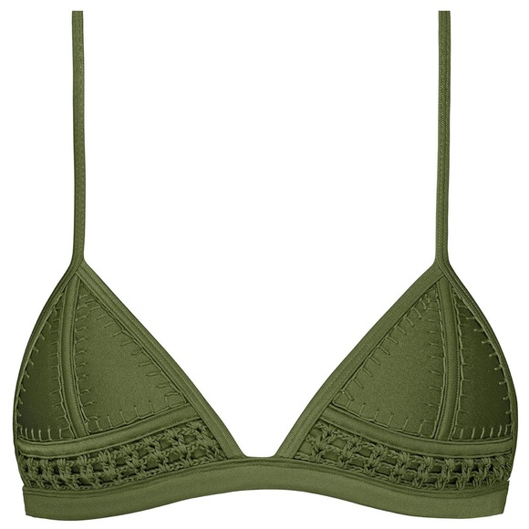 triangl swimwear Other - TRIANGLE coco floral affair bikini top olive