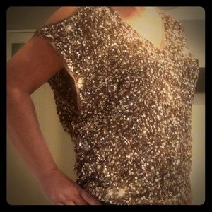 Parker Sequined Cutout Top