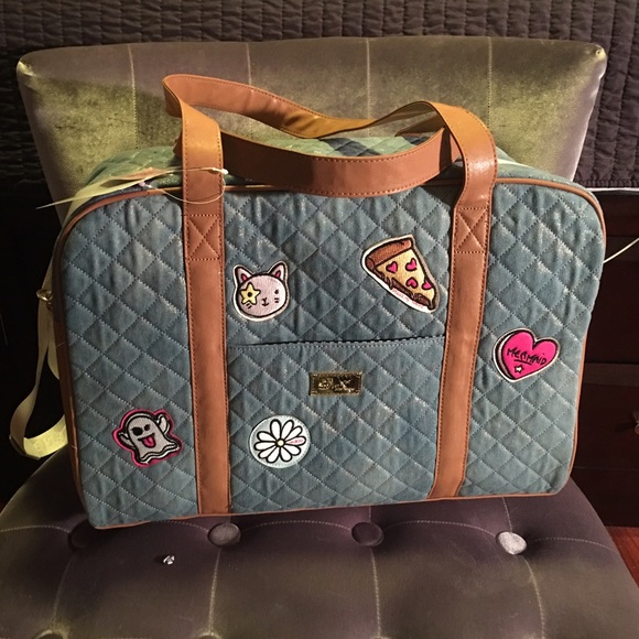 Betsey Johnson Handbags - Betsey Johnson Denim Weekender