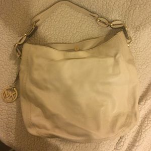 Cream leather Michael Kors bag
