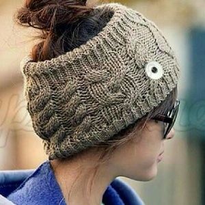 Messy bun head band wrap