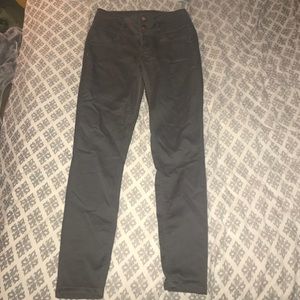 GREY HIGH WAIST STRETCHY JEAN