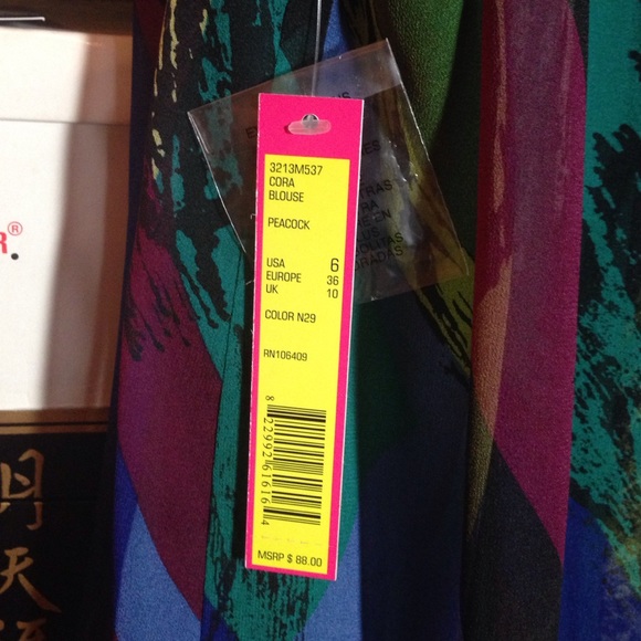 Catherine Malandrino multicolor chiffon tank - Picture 4 of 4