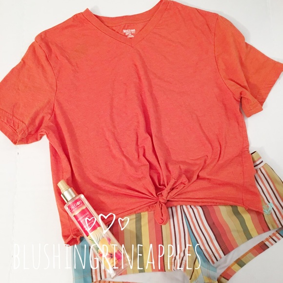 Mossimo Orange Crop T Shirt - Picture 1 of 3