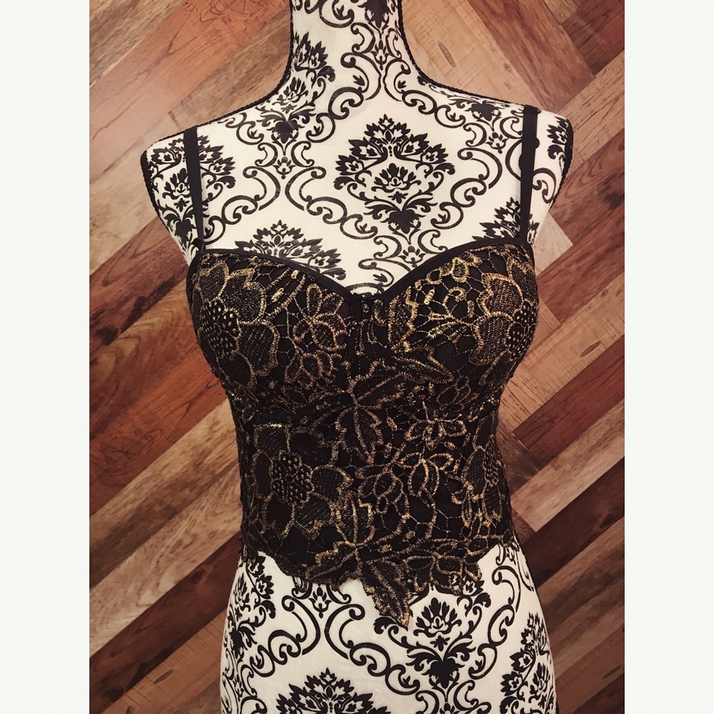 Black & Gold Bustier