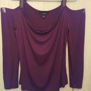 Long sleeve Plum color blouse