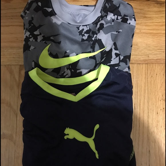 Boys t-shirts size small Nike and Puma
