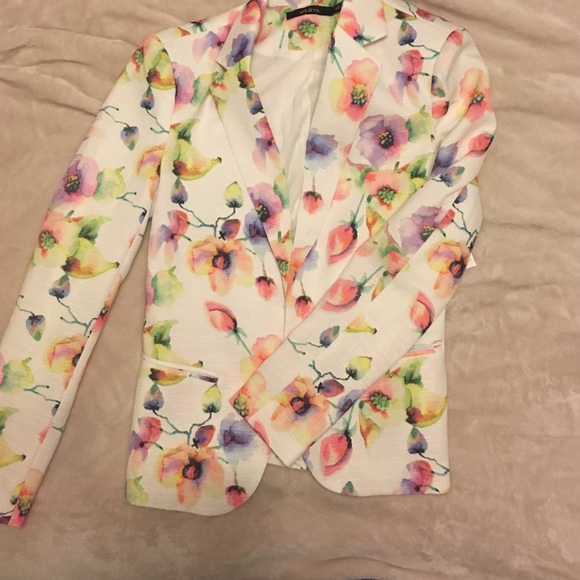 Floral blazer