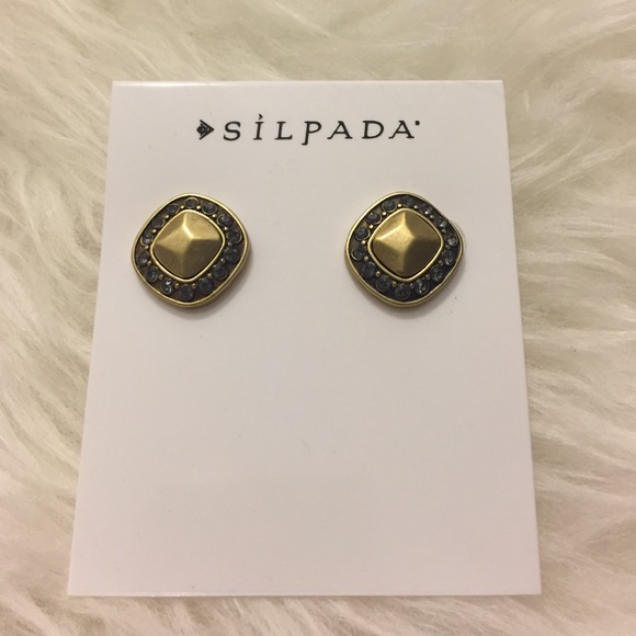 Silpada Jewelry - Silpada Brass/Swarovski Crystals Earrings