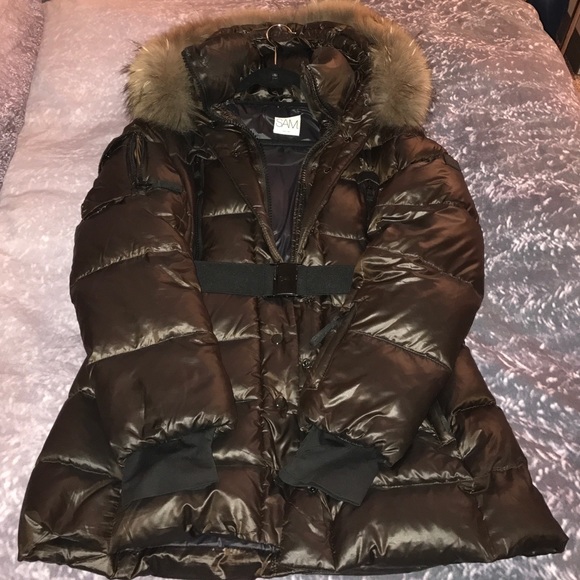 SAM NY Millenium Coat. Color=Chocolate, Size=Large