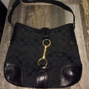 Black coach purse