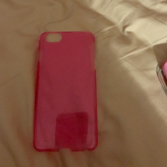 Pink translucent iphone 6 plus case
