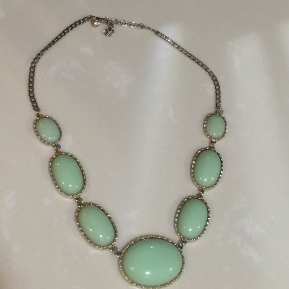Mint J. Crew fashion necklace.