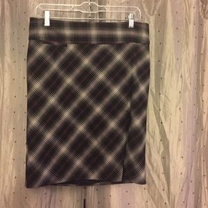 Express plaid skirt