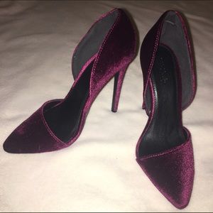 Charlotte Russe Velvet heel