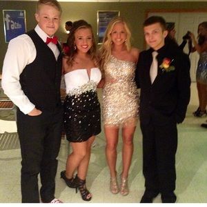 Black and White Formal Dress