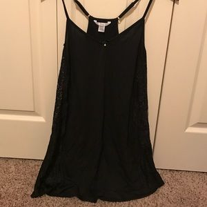 Side lace night gown