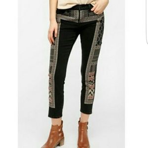 BDG Embroidered Skinny Jeans