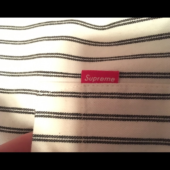 Rare supreme box logo tag button down - Picture 2 of 3