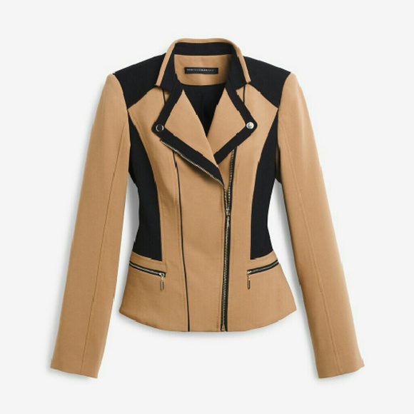 Colorblock moto zip jacket SOLD!!! - Picture 2 of 3