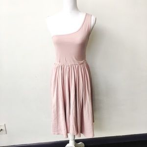 American Apparel baby rib one shoulder Dress, OS