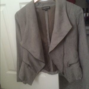 Suede jacket slimming