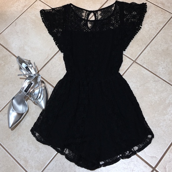 Black Lace Romper Shorts SALE🚨🚨🚨