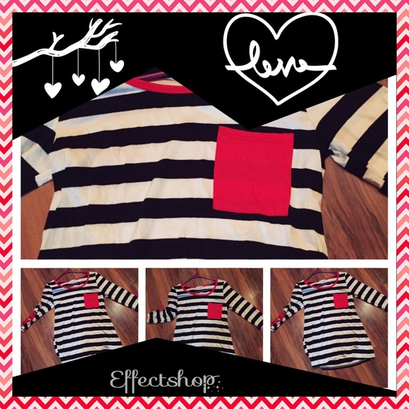 Twenty second large pocket shirt. Red /black