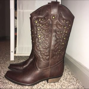Dark Brown Cowboy Boots