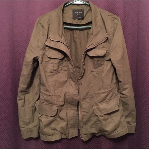 Jackets & Blazers - Green utility jacket