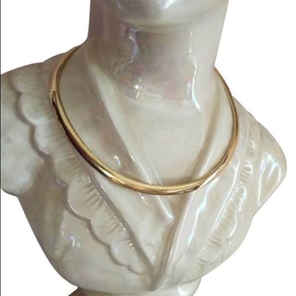 Omega Jewelry - Domed Omega Gold Necklace NWOT