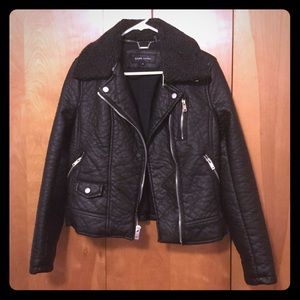Faux leather jacket