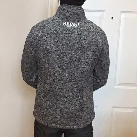 Tweed black & white Italian fabric jacket zipper - Picture 2 of 3