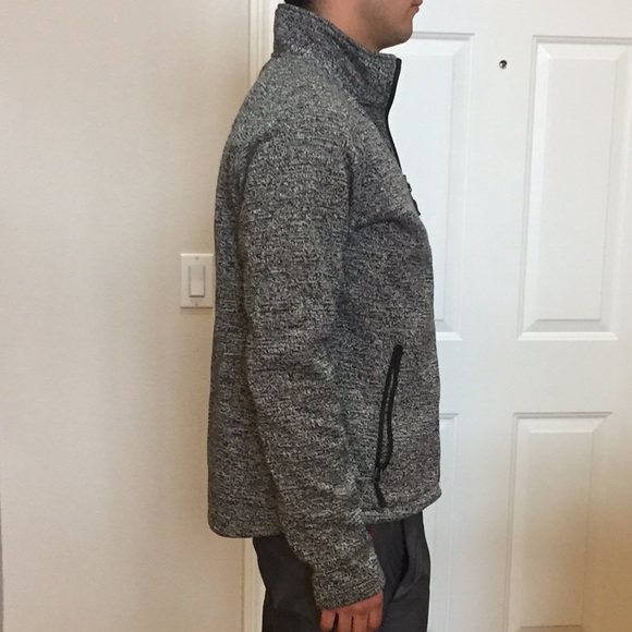 Tweed black & white Italian fabric jacket zipper - Picture 3 of 3