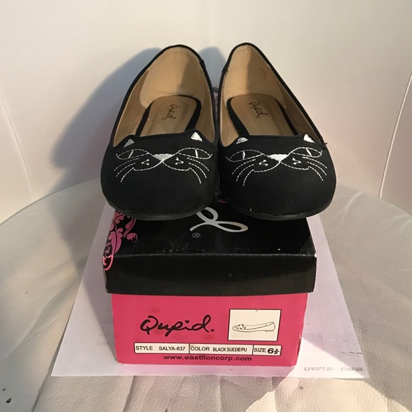 Cat Black Flats Size 6.5