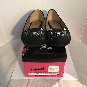 Cat Black Flats Size 6.5