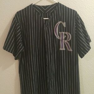 Colorado Rockies pinstripe jersey