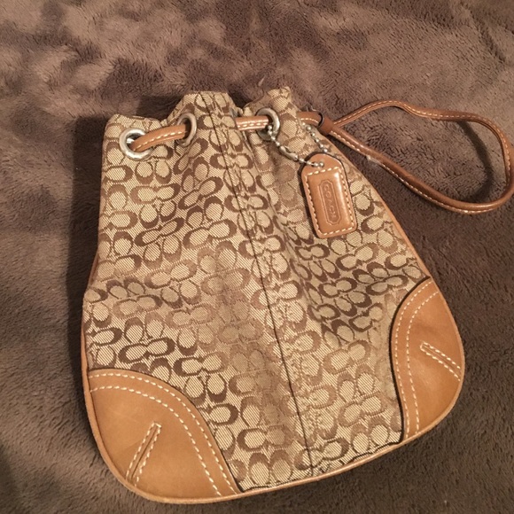 Coach wristlet pouch