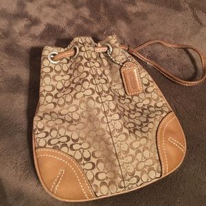 Coach wristlet pouch