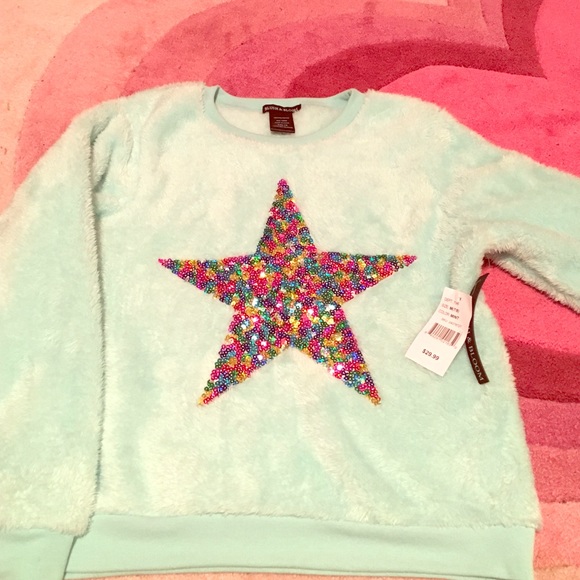 Blush and Bloom fuzzy sweatshirt