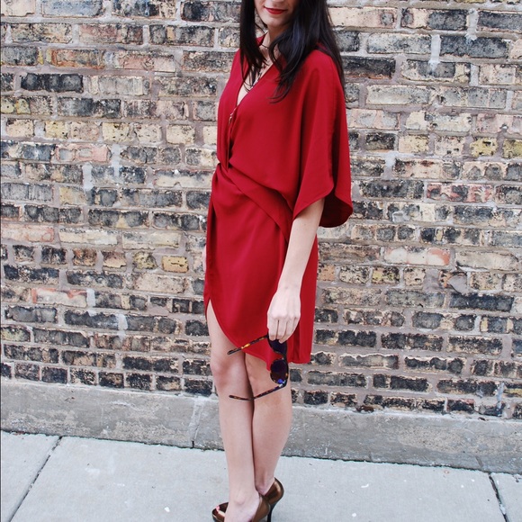 Tobi Dresses - Tobi red shirt/dress. Tobi Dresses - Tobi red shirt/dress.
