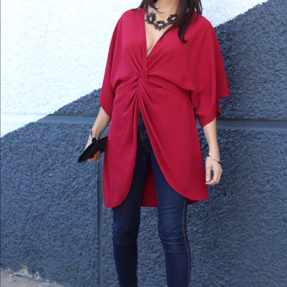 Tobi Dresses - Tobi red shirt/dress. Tobi Dresses - Tobi red shirt/dress.