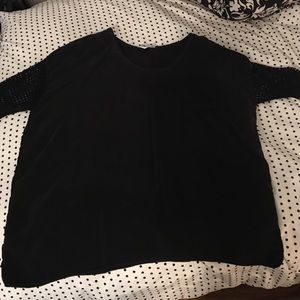 Hard Tail Oversized Blue Top