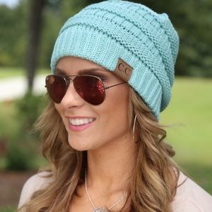 🔸NEW - C.C Beanie in Seafoam